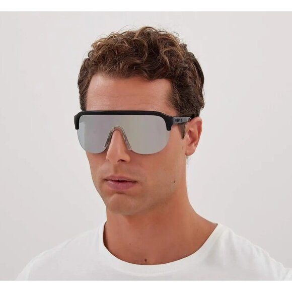 NEW GUCCI SUNGLASSES BLACK SILVER UNISEX EYEWEAR GUCCI - Picture 3 of 4